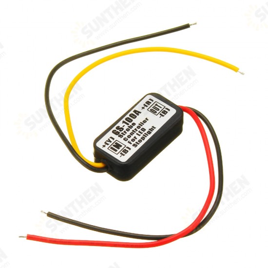 12V Waterproof Flash Strobe Controller Flasher Module For Car LED Brake Stop Lights Lamp