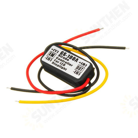 12V Waterproof Flash Strobe Controller Flasher Module For Car LED Brake Stop Lights Lamp