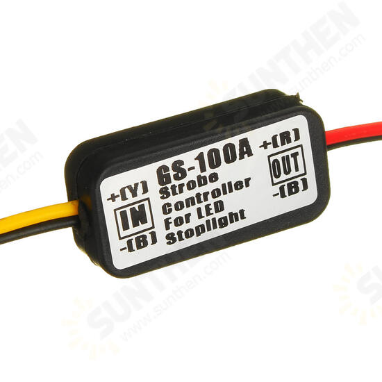 12V Waterproof Flash Strobe Controller Flasher Module For Car LED Brake Stop Lights Lamp