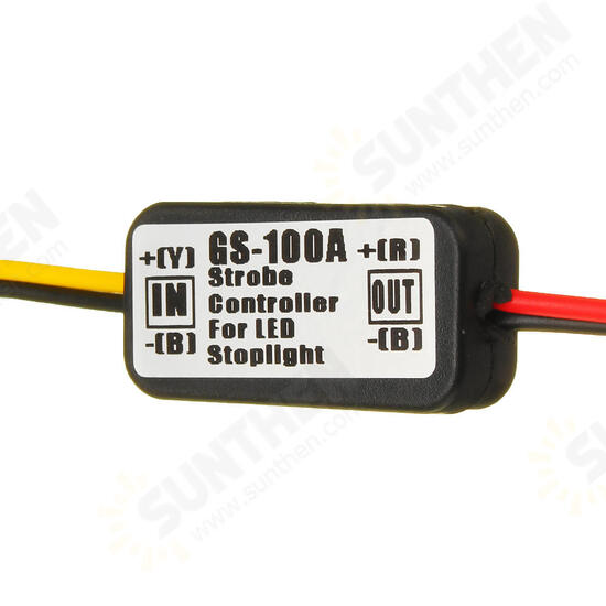 12V Waterproof Flash Strobe Controller Flasher Module For Car LED Brake Stop Lights Lamp