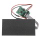 16X32 Colorful Multifunctional Clock Music Spectrum LED Lights Display Assembled Dot Matrix Board