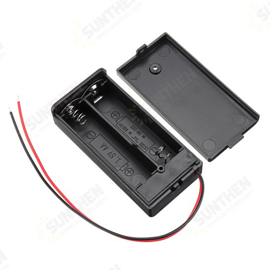 2 Slots AA Battery Box Battery Holder Board with Switch for 2 x AA Batteries DIY kit Case