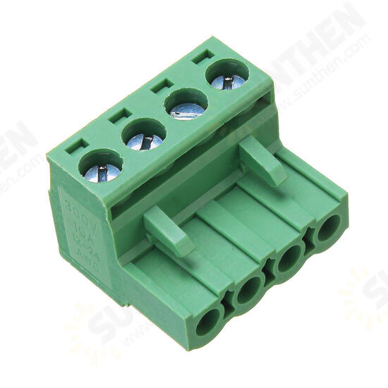 2EDG 5.08mm Pitch 4 Pin Plug in Screw Dupont Cable Terminal Block Connector Right Angle