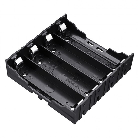 3pcs 4 Slots 18650 Battery Holder Plastic Case Storage Box for 4*3.7V 18650 Lithium Battery with 8Pin