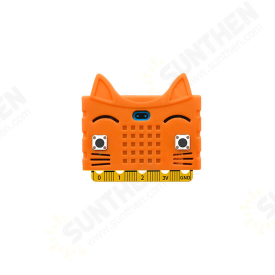 3pcs Orange Silicone Protective Enclosure Cover For Motherboard Type A Cat Model