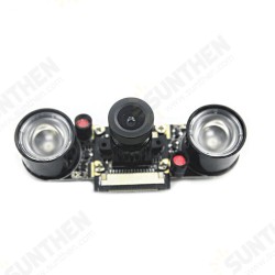 5MP Night Vision Fisheye Camera Module OV5647 72° Focal Adjustable Camera Board with 850 IR LED 5MP Night Vision Fisheye Camera Module OV5647 72° Focal Adjustable Camera Board with 850 IR LED