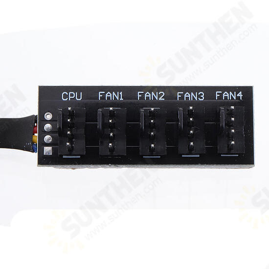 5Pin Computer CPU PWM Fan Hub Extension Cable 5-pin Motherboard Pair Wiring Fan Concentrator 5Pin Computer CPU PWM Fan Hub Extension Cable 5-pin Motherboard Pair Wiring Fan Concentrator