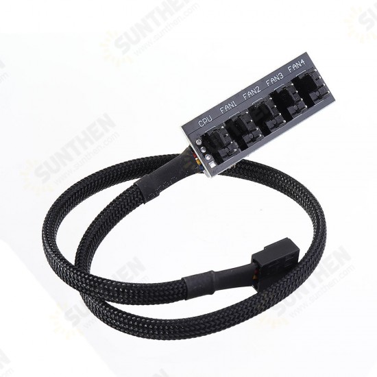 5Pin Computer CPU PWM Fan Hub Extension Cable 5-pin Motherboard Pair Wiring Fan Concentrator 5Pin Computer CPU PWM Fan Hub Extension Cable 5-pin Motherboard Pair Wiring Fan Concentrator