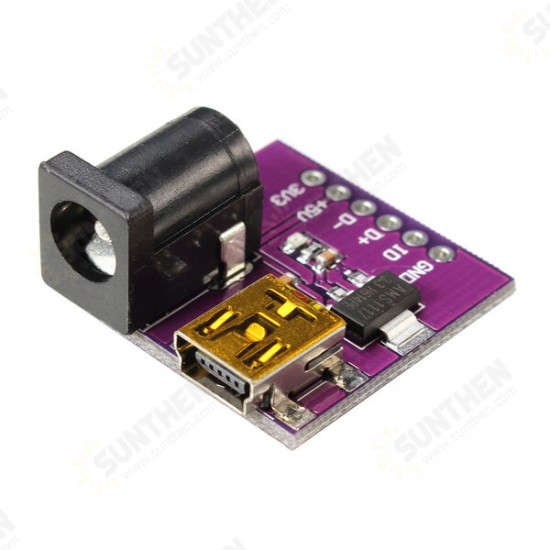 5V Mini USB Power Connector DC Power Socket Board CJMCU for Arduino - products that work with official Arduino boards