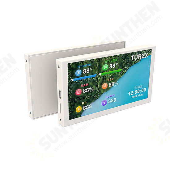 5inch IPS Computer Secondary Screen USB Chassis Sub-Screen 800x480 Type-C Monitor for PC Computer CPU GPU RAM HDD Freely AIDA64