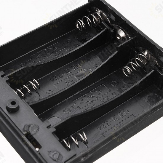 5pcs 4 Slots AA Battery Box Battery Holder Board with Switch for 4xAA Batteries DIY kit Case