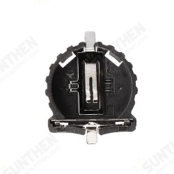 5pcs CR1220 Battery Holder Patch Button Battery Cell Sockets Case Black Plastic Housing 5pcs CR1220 Battery Holder Patch Button Battery Cell Sockets Case Black Plastic Housing
