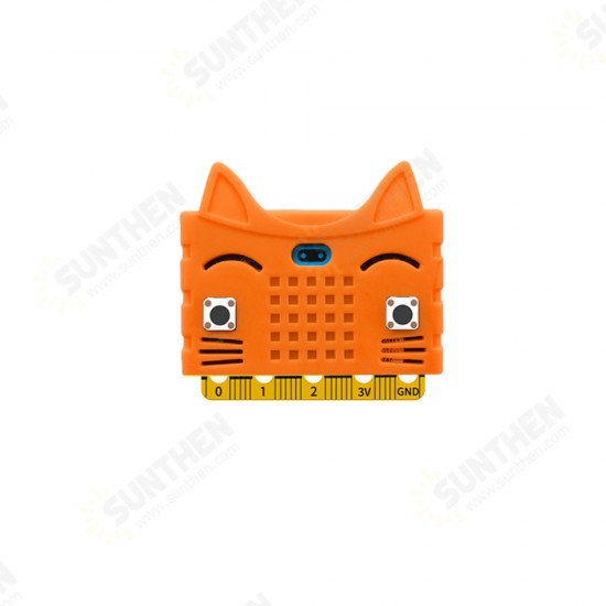 5pcs Orange Silicone Protective Enclosure Cover For Motherboard Type A Cat Model