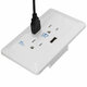 AC Wall Socket Power Adapter Receptacle 2 Port USB Charger Panel Outlet Plate AC Wall Socket Power Adapter Receptacle 2 Port USB Charger Panel Outlet Plate