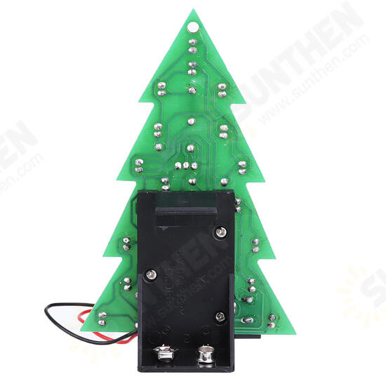 Assembled USB Battery Power Christmas Tree 16 RGB LED Color Light Electronic PCB Decoration Tree Children Gift Ordinary Version