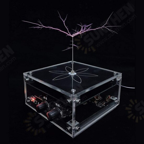 BNC Tesla High-frequency Electric ARC Music Tesla Coil with 60V 3A Power Supply