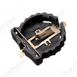 CR1220 Battery Holder Patch Button Battery Cell Sockets Case Black Plastic Housing CR1220 Battery Holder Patch Button Battery Cell Sockets Case Black Plastic Housing