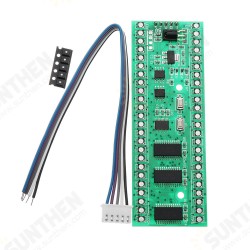 DC 5V To 6V 250mA RGB Double Channel Double 24 LED Level Indicator MCU With Adjustable Display Mode DC 5V To 6V 250mA RGB Double Channel Double 24 LED Level Indicator MCU With Adjustable Display Mode