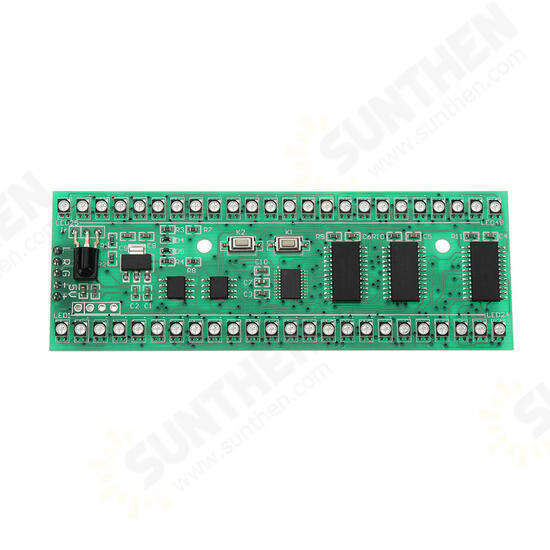 DC 5V To 6V 250mA RGB Double Channel Double 24 LED Level Indicator MCU With Adjustable Display Mode