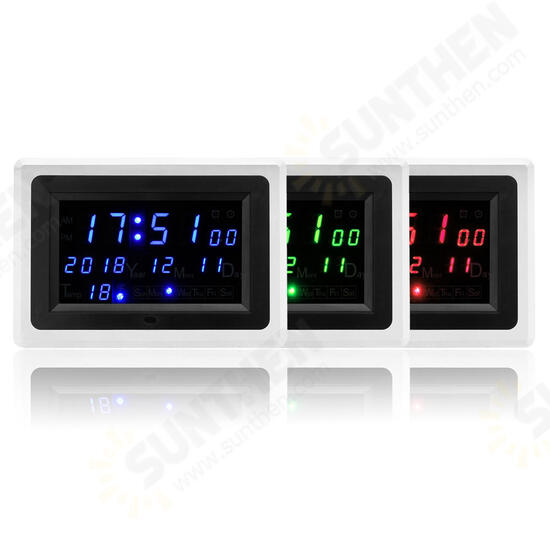 DC9-12V Electronic Calendar High Precision Clock ECL-1227 12/24 Hour C/F Switchble