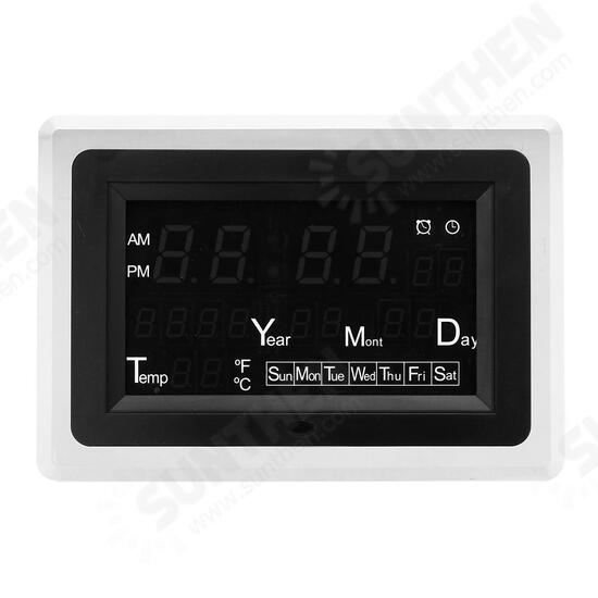 DC9-12V Electronic Calendar High Precision Clock ECL-1227 12/24 Hour C/F Switchble