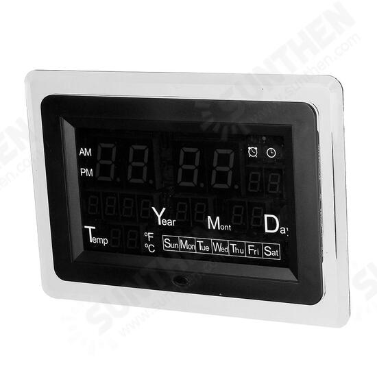 DC9-12V Electronic Calendar High Precision Clock ECL-1227 12/24 Hour C/F Switchble