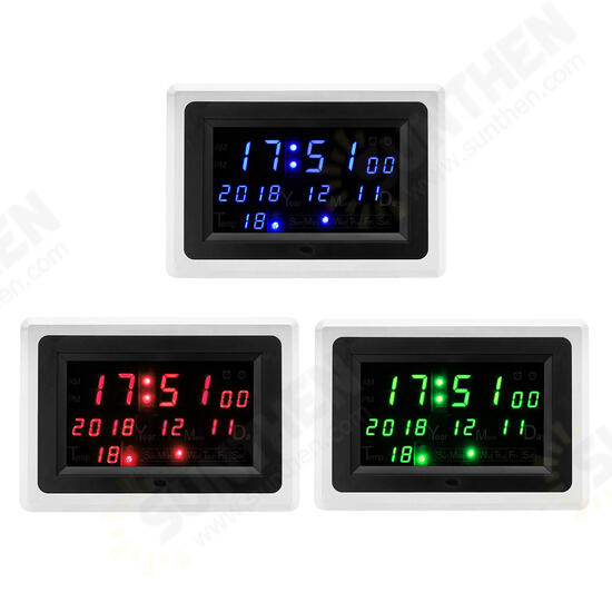 DC9-12V Electronic Calendar High Precision Clock ECL-1227 12/24 Hour C/F Switchble