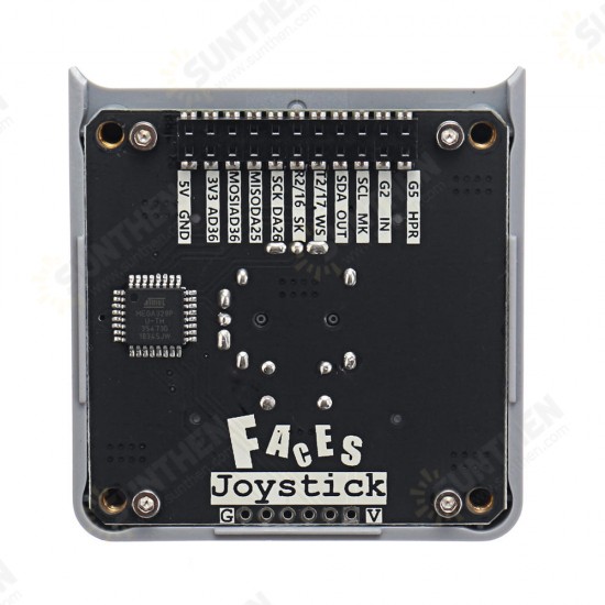Joystick Panel for M5 FACE ESP32 Development Kit X/Y Axis Push Button Switch with RGB LED Bar and MEGA328 Insi Joystick Panel for M5 FACE ESP32 Development Kit X/Y Axis Push Button Switch with RGB LED Bar and MEGA328 Insi