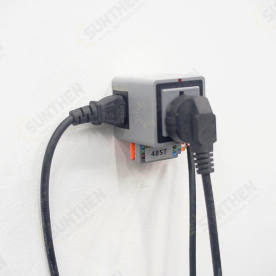 AC Socket Connector RS485 AC Outlet 10A Support Mutiple Device Series Connection STM32F030F4