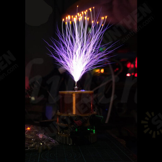 Maxgeek SSTC Mini Tesla Coil Music Double Class-E Solid State Tesla Coil Artificial Teaching Tool