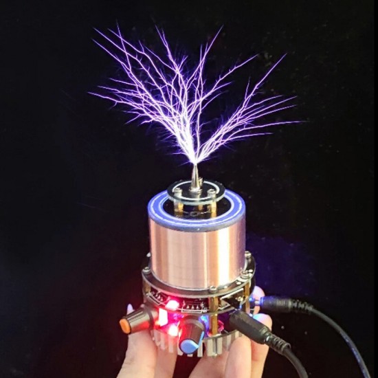Maxgeek SSTC Mini Tesla Coil Music Double Class-E Solid State Tesla Coil Artificial Teaching Tool
