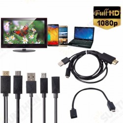 Mini 1080P MHL Micro USB to HDMI Cable Converter Adapter for Android Phone/PC/TV Audio Adapter HDTV Adapter Mini 1080P MHL Micro USB to HDMI Cable Converter Adapter for Android Phone/PC/TV Audio Adapter HDTV Adapter