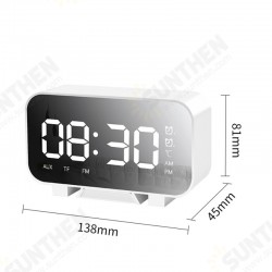 Multifunctional bluetooth 5.1 Subwoofer Speaker with Alarm Clock Mirror Clock Temperature Display Brightness Adjustable Multifunctional bluetooth 5.1 Subwoofer Speaker with Alarm Clock Mirror Clock Temperature Display Brightness Adjustable