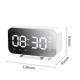 Multifunctional bluetooth 5.1 Subwoofer Speaker with Alarm Clock Mirror Clock Temperature Display Brightness Adjustable