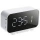 Multifunctional bluetooth 5.1 Subwoofer Speaker with Alarm Clock Mirror Clock Temperature Display Brightness Adjustable