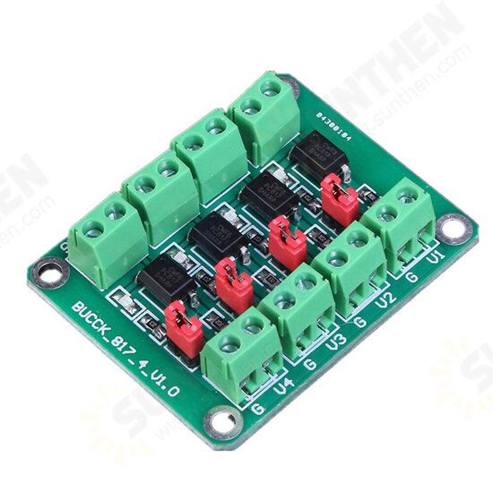 PC817 2-way/4-way Optocoupler Isolation Board Voltage Control Converter Adapter Module Drives Optical Isolation Module