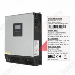 5KVA Pure Sine Wave Hybr1d Solar Inverter 48V 220V Built-in PWM 50A Solar Charge Controller and AC Charger for Home Use PS-5K 5KVA Pure Sine Wave Hybr1d Solar Inverter 48V 220V Built-in PWM 50A Solar Charge Controller and AC Charger for Home Use PS-5K