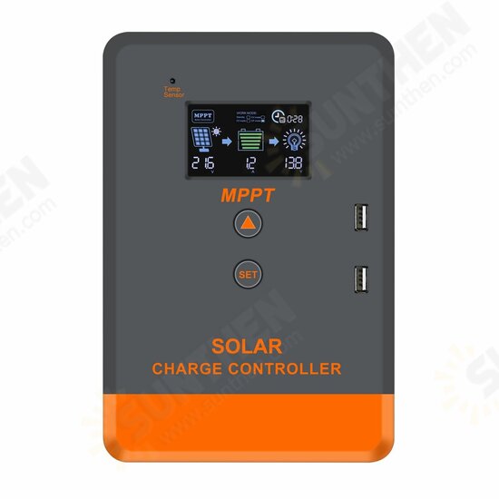 MPPT Solar Charger Controller 40A 30A 20A 12V 24V Solar Panel Controller LCD Display Various Load Control Modes