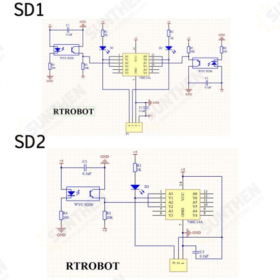 Smart Car Speed Measurement Module Code Disc Count Speed Sensor with Indicator Light