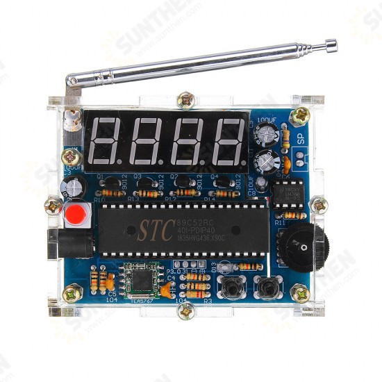 TEA5767 DC 4.5V-5.5V Mini Digital FM Radio 87MHZ-108MHZ 2W 8ohm Speaker Electronics