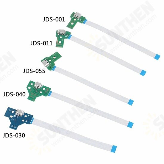 USB Charging Port Socket Circuit Board For 12Pin JDS 011 030 040 055 14Pin 001 Connector for PS4 Controller