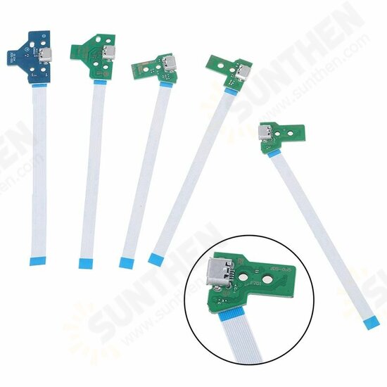 USB Charging Port Socket Circuit Board For 12Pin JDS 011 030 040 055 14Pin 001 Connector for PS4 Controller