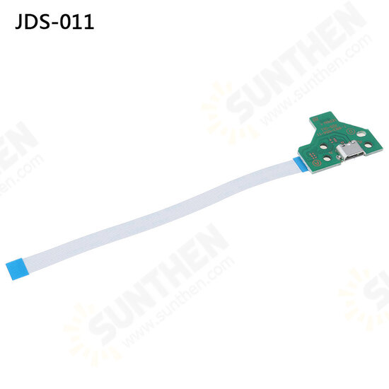 USB Charging Port Socket Circuit Board For 12Pin JDS 011 030 040 055 14Pin 001 Connector for PS4 Controller