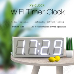 XY-Clock Portable WIFI Timer Clock APP Remote Control Electronic Alarm Multifunction LED Light Clock Global Time Zones Automatic Network Timing XY-Clock Portable WIFI Timer Clock APP Remote Control Electronic Alarm Multifunction LED Light Clock Global Time Zones Automatic Network Timing