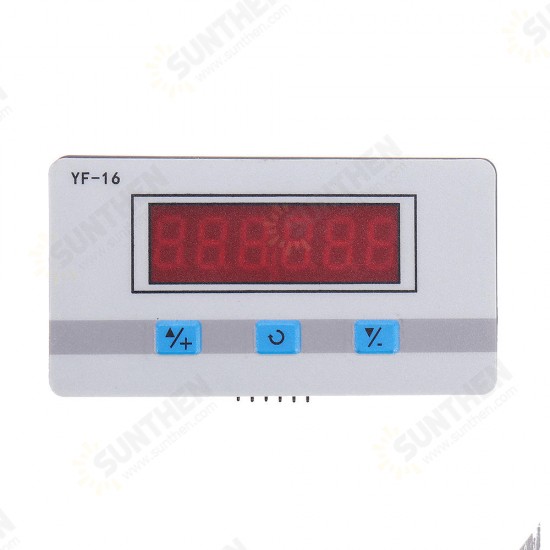 YF-16 Trigger Frequency Counter Module Accumulator 6-Bit Red Digital Tube Display PNP NPN Signal Trigger DC/AC 5V-27V