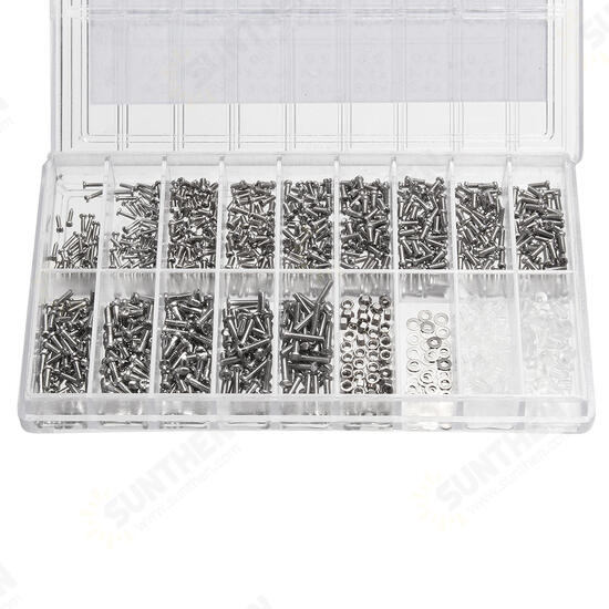 1000Pcs Micro Eyeglass Sunglass Spectacles Tiny Screw Nut Set Repair Kit Tools