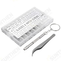 1000Pcs Micro Eyeglass Sunglass Spectacles Tiny Screw Nut Set Repair Kit Tools 1000Pcs Micro Eyeglass Sunglass Spectacles Tiny Screw Nut Set Repair Kit Tools