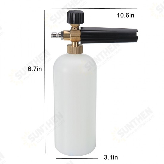 1000ml High Pressure Washer Snow Foam Nozzles Spray Lance Professional Car Wash Tools