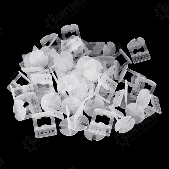 100pcs 1.5mm Tile Leveling System Plastic Spacers Tiling Tool Flooring Clips