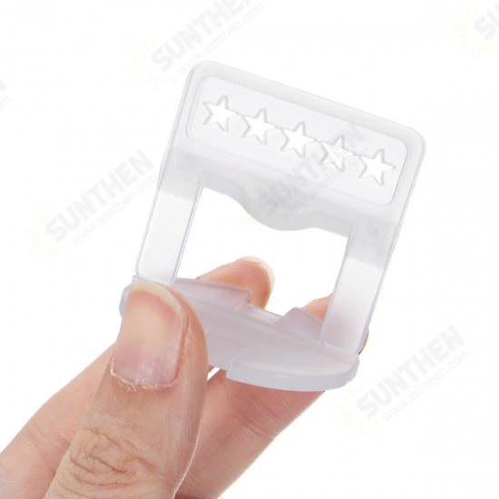 100pcs 1.5mm Tile Leveling System Plastic Spacers Tiling Tool Flooring Clips